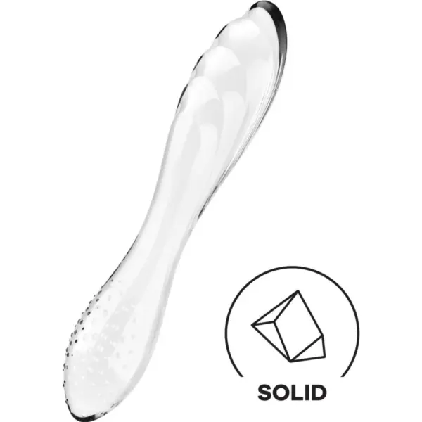 Satisfyer Dazzling Crystal - Consolador de cristal transparente para un placer deslumbrante - Imagen 4