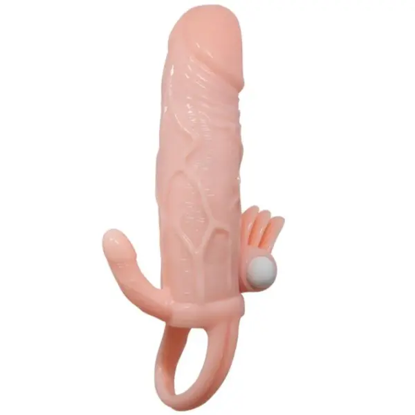 Brave Man - Funda pene anal y clítoris vibrador natural 16.5 cm - Imagen 4