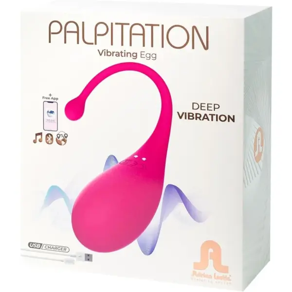 Adrien Lastic - Huevo vibrador Palpitation rosa con app gratuita - Imagen 6