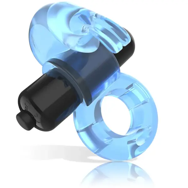 Intense - Anillo Vibrador Rabbit Azul para Placer Doble - Imagen 5