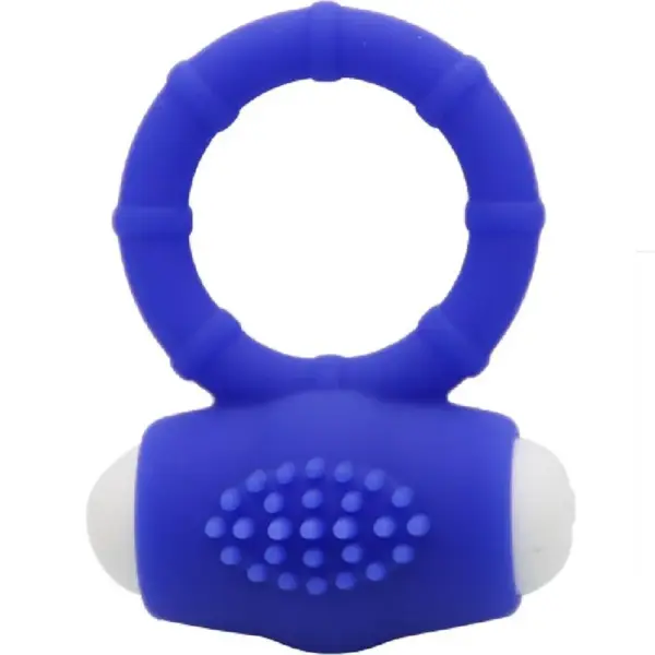 ARMONY - Anillo Vibrador de Silicona Azul para Placer Compartido