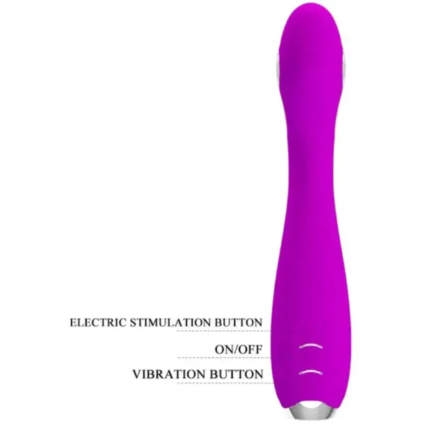 Pretty Love - Vibrador ElectroShock recargable morado - Imagen 6