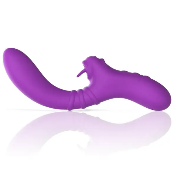 Intense - Vibrador flexible con lengua morado - Imagen 6