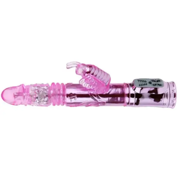 BAILE - Vibrador Rabbit Throbbing Butterfly Recargable con Rotación y Estimulador Clitorial - Imagen 5