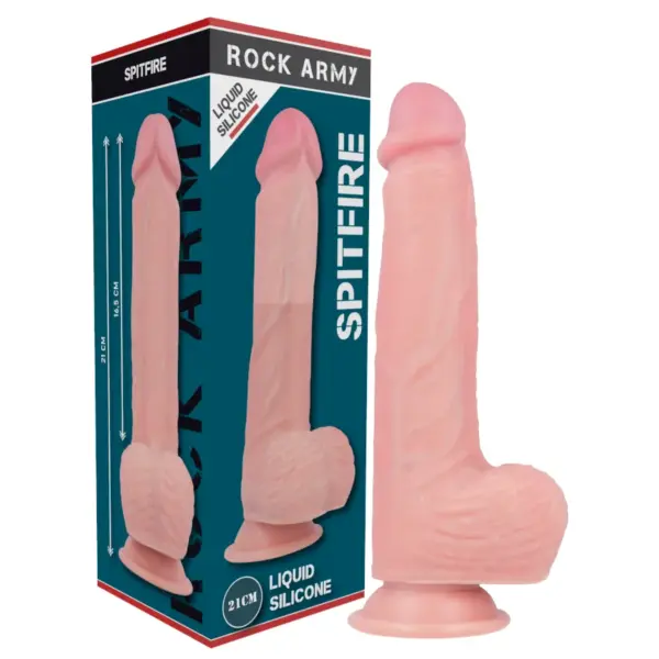 ROCKARMY - Liquid Silicone Dildo Premium Spitfire 21 cm -O- 4.62 cm - Imagen 8