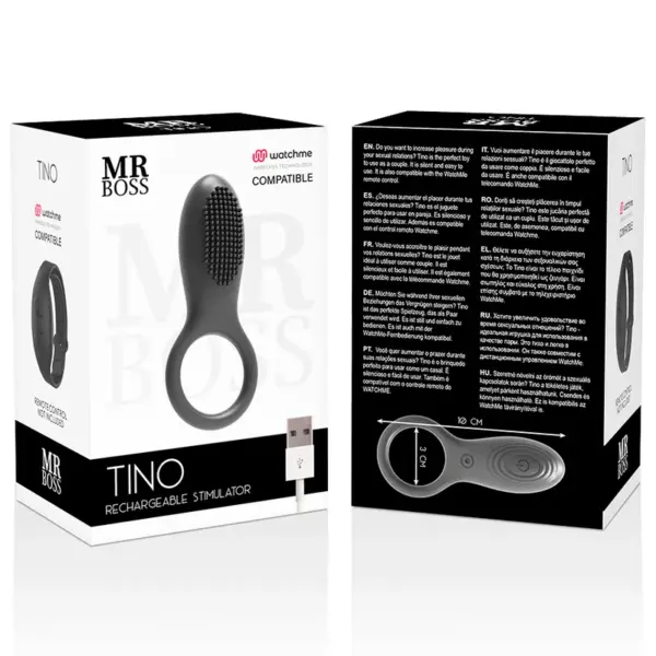 MR BOSS - TINO Anillo Estimulador con Tecnología Watchme - Imagen 11