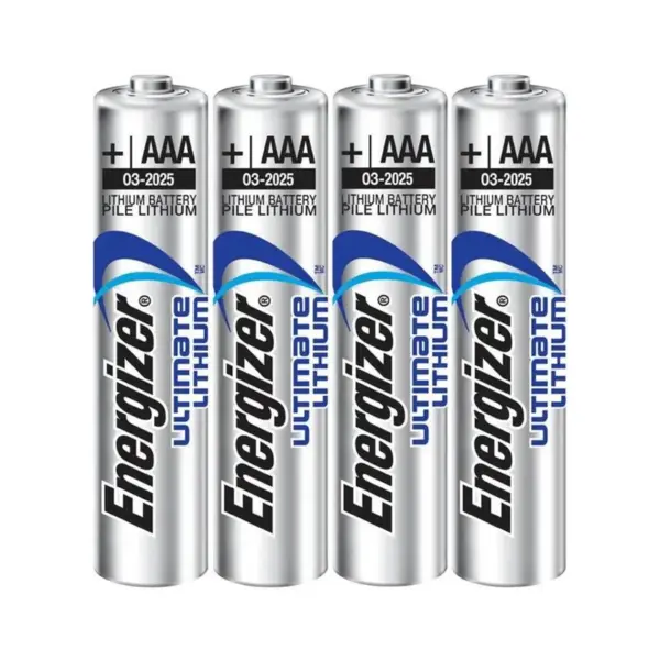 Energizer - Ultimate Lithium Pila Litio AAA L92 LR03 1,5V Blister*4 - Imagen 2