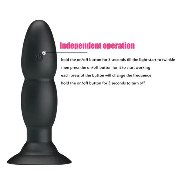 Pretty Love - Plug vibrador y rotación por control remoto - Imagen 7