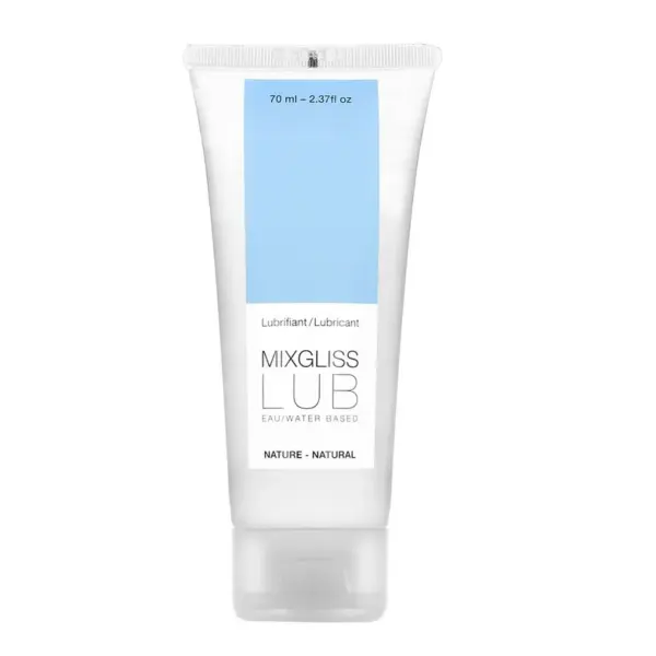 MIXGLISS - Lubricante base de agua natural 70 ml