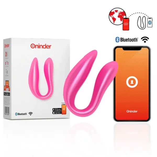 ONINDER - Lisboa Estimulador Punto G & Clítoris Rosa - APP Gratuita Rosa