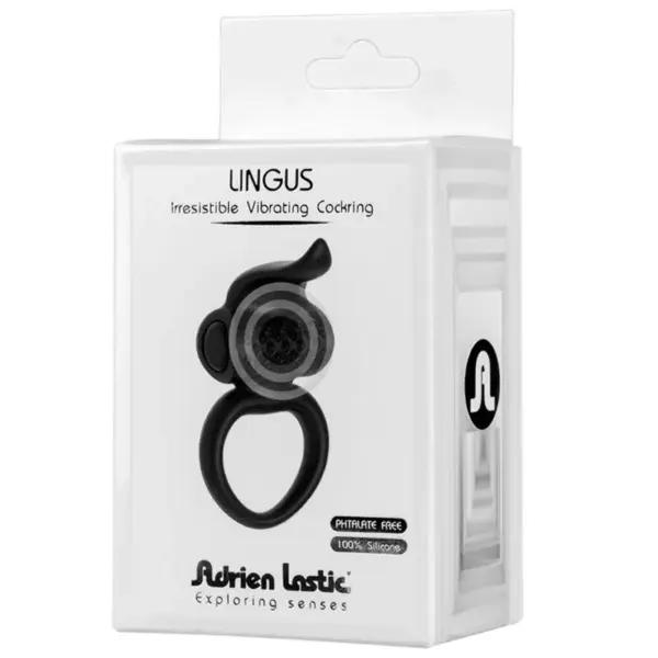 ADRIEN LASTIC - Anillo Vibrador Lingus Black para Parejas - Imagen 3