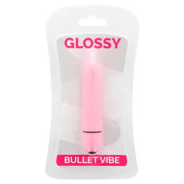 GLOSSY - Vibrador rosa delgado resistente al agua - Imagen 3