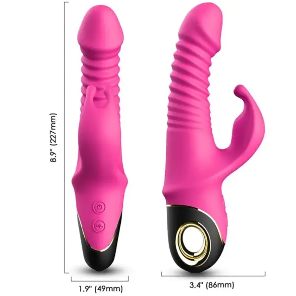 ARMONY - Vibrador rabbit fucsia para placer intenso - Imagen 3