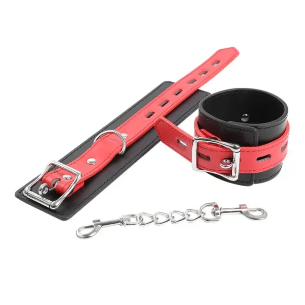 OHMAMA FETISH - Lock Buckle Wrist Restraints, Esposas de Restricción de Imitación Piel - Imagen 2