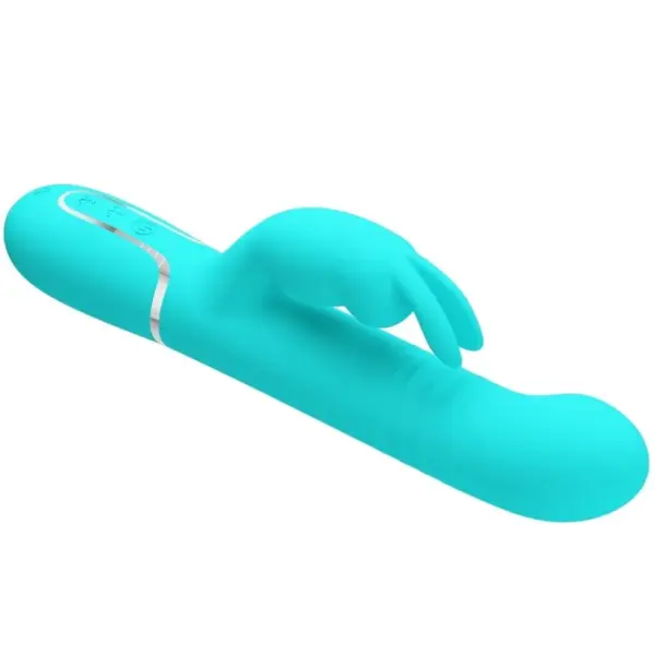 Pretty Love - Vibrador Rabbit con Perlas Verde Agua - Imagen 3