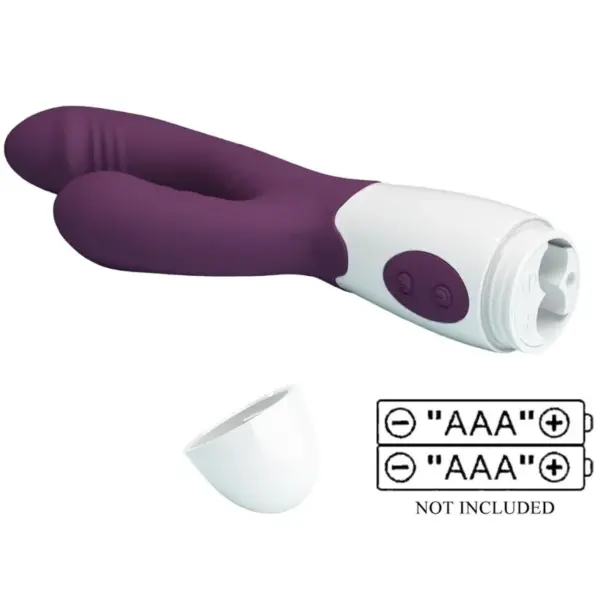 Pretty Love - Vibrador rabbit con licking morado - Imagen 9