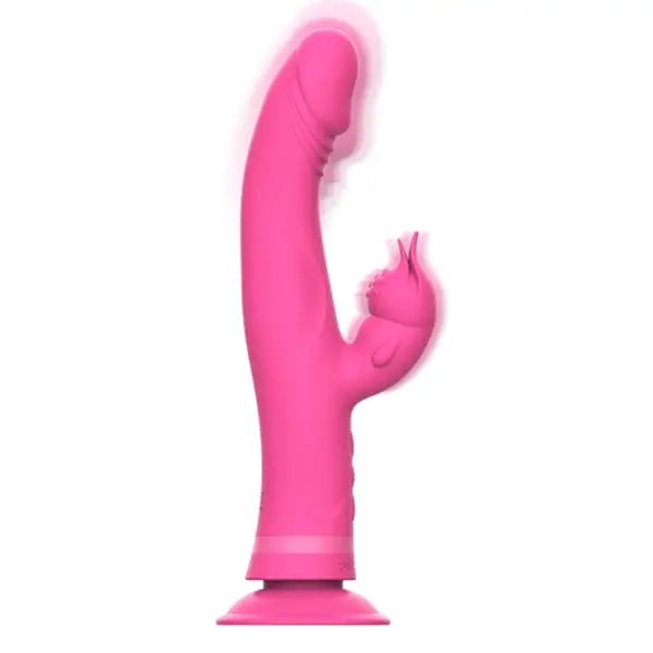 Intense - Vibrador Rabbit Silicona Rosa para Placer Dual - Imagen 3