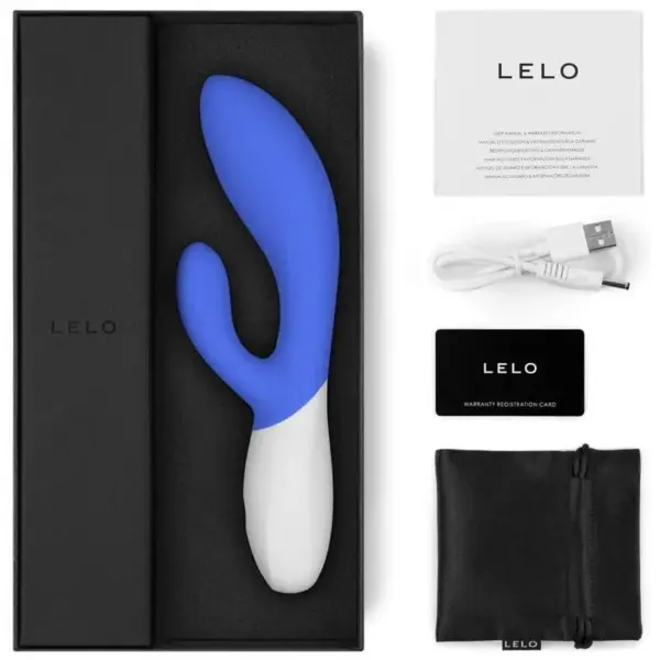 LELO - INA WAVE 2 Vibrador de lujo con movimiento especial azul - Imagen 3