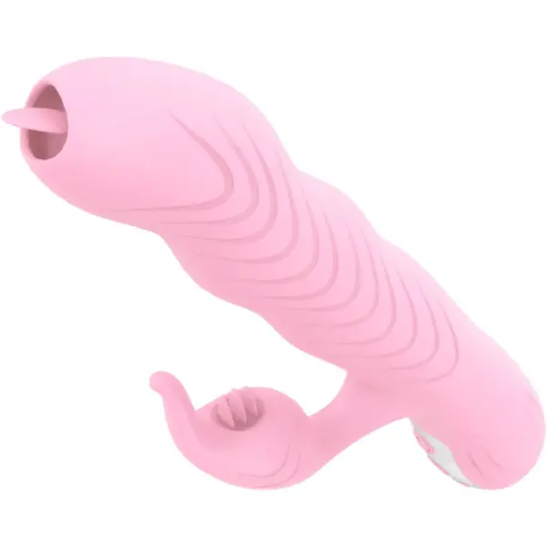 ARMONY - Vibrador Marcia con doble lengua efecto calor rosa - Imagen 2