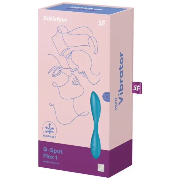 Satisfyer - G-Spot Flex 1 Multivibrador Azul para Placer Intenso - Imagen 4