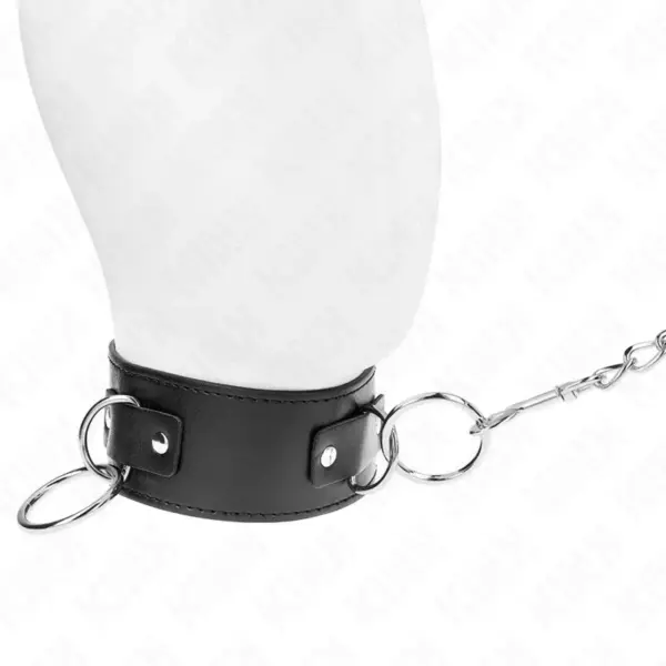 KINK - Collar con Correa 65 cm 3 Anillos Modelo 2 Ajustable 36-43 cm x 5 cm - Imagen 2