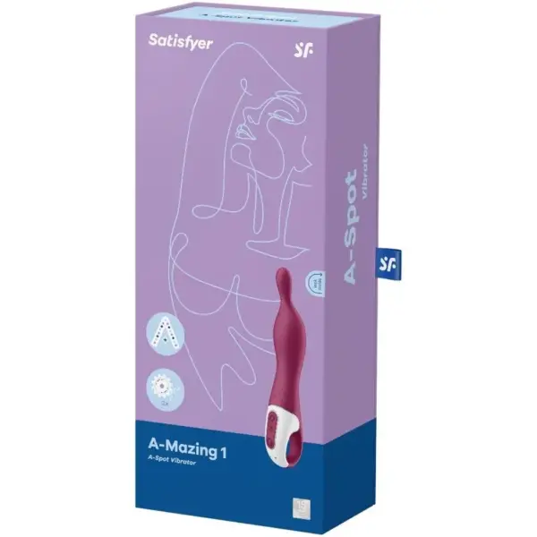 Satisfyer - Vibrador A-Mazing 1 para Estimulación del Punto A en Color Berry - Imagen 3