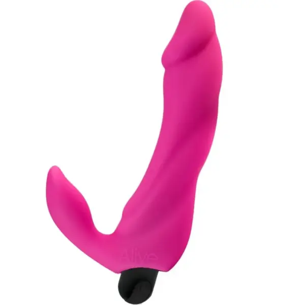 Bifun Pro - Dildo vibrador rosa 14.9 cm para placer intenso