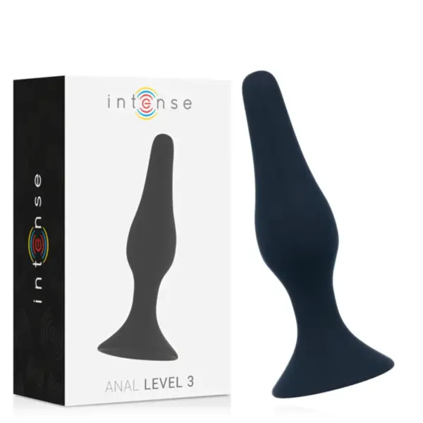 INTENSE - Anal Level 3 12.5CM Negro para Placer Máximo