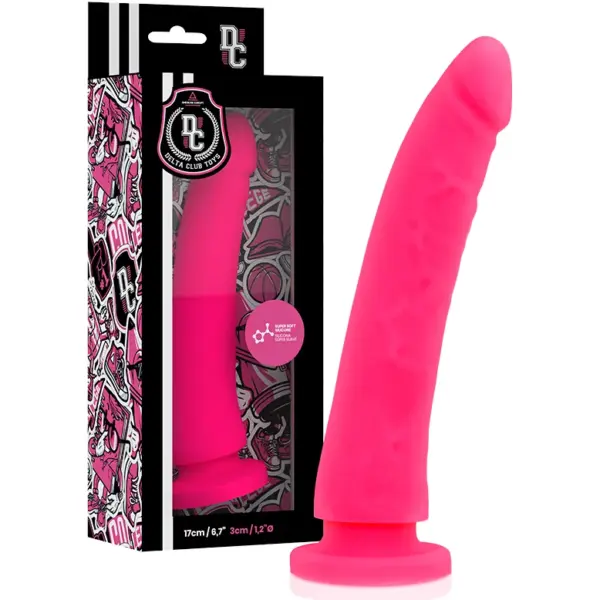 DELTA CLUB - Dildo rosa de silicona médica 17 cm - 3 cm - Imagen 3