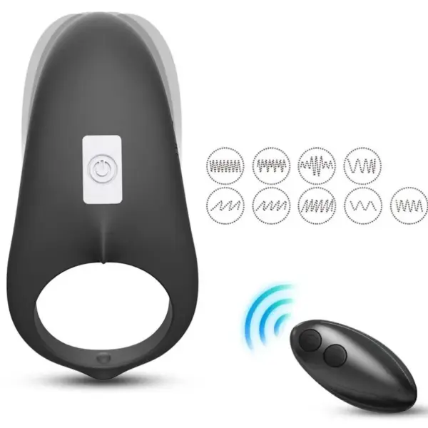 ARMONY - Anillo Vibrador para Parejas con Control Remoto Negro