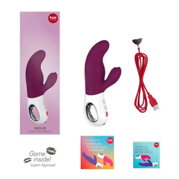 FUN FACTORY - Miss Bi Vibrador para Clítoris y Punto G en Uva/Blanco - Imagen 6