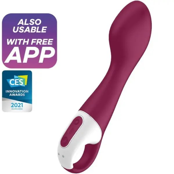 SATISFYER - Hot Spot Vibrador Punto G con Calor y Conexión App