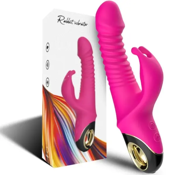 ARMONY - Vibrador rabbit fucsia para placer intenso - Imagen 5