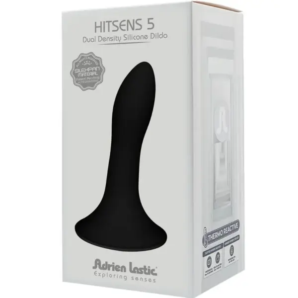 ADRIEN LASTIC - HITSENS 5 DILDO SILICONA NEGRO - Imagen 4