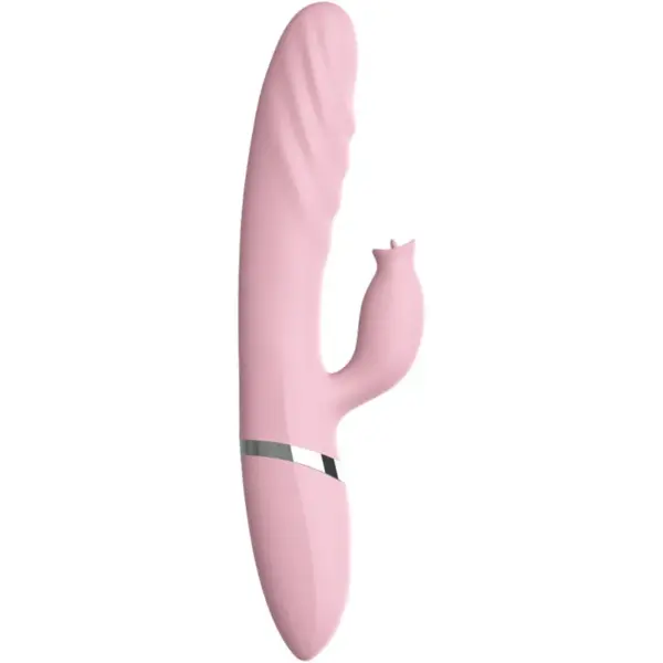 ARMONY - Vibrador y Empujador con Lengua Efecto Calor Rosa - Imagen 4