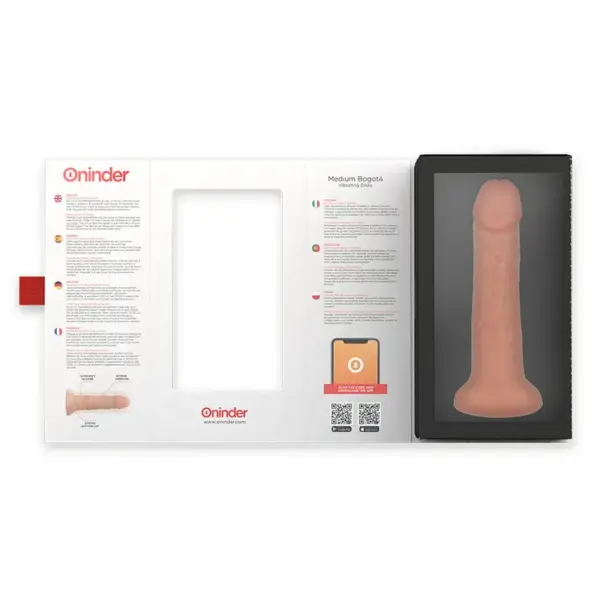 ONINDER - Dildo vibrador Bogotá medium 20 cm con app gratuita - Imagen 6