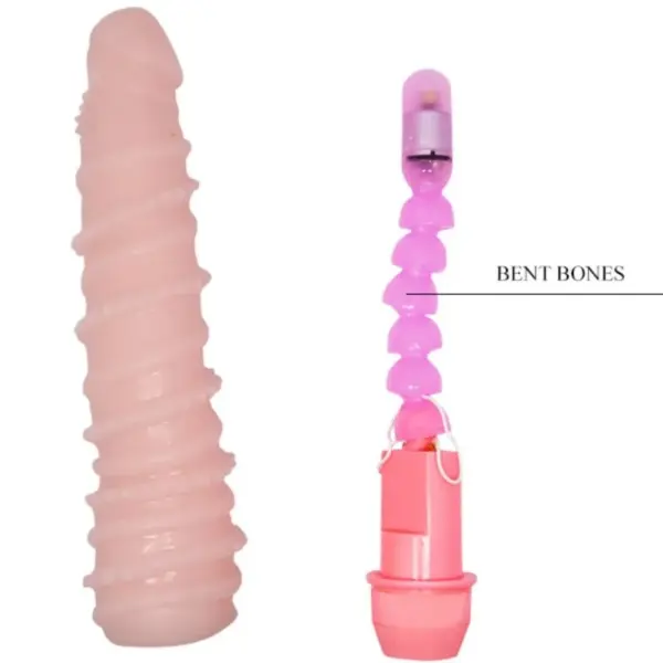 BAILE - Flexi Vibe Sensual Vibrador Espiral 19.5 CM - Imagen 4