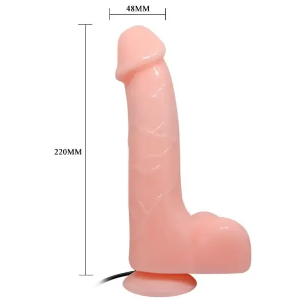 Baile - Vibrador Realístico Barbara Natural 22 cm - Imagen 9