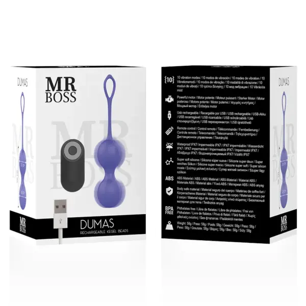 MR BOSS - DUMAS KEGEL Bolas Vibradoras Control Remoto - Imagen 7