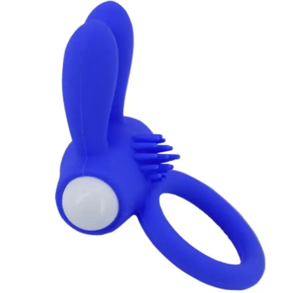 ARMONY - Mr Bunny Anillo Vibrador Silicona Azul para Parejas - Imagen 3