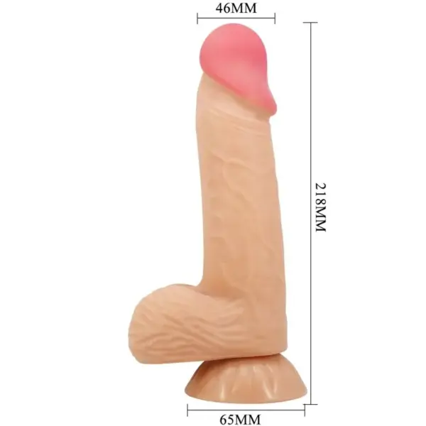 Pretty Love - Sliding Skin Series Dildo Realístico con Ventosa 20.6 cm - Imagen 6