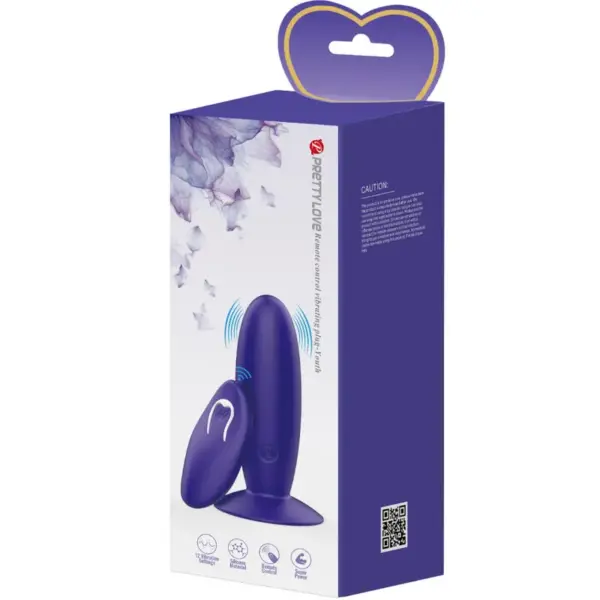 Pretty Love - Youth Plug Anal Vibrador Control Remoto Violeta - Imagen 7