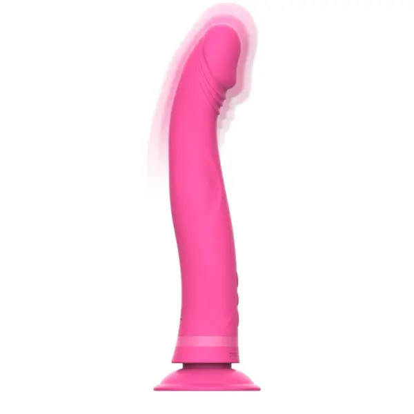 Intense - Michelangelo Dildo Vibrador Silicona Rosa - Imagen 2