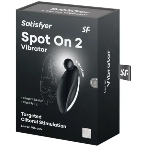 Satisfyer Spot On 2 - Vibrador Lay-On Negro para Estimulación Clitoriana - Imagen 5