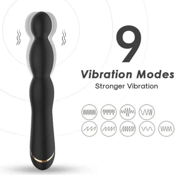 ARMONY - Vibrador ajustable de bambú negro - Imagen 2