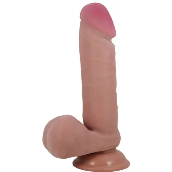 Pretty Love - Sliding Skin Series Dildo Realístico con Ventosa Mulato 20.5 cm