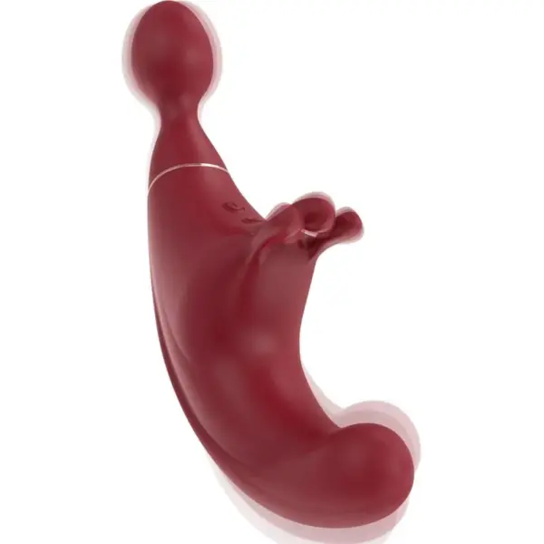 ADRIEN LASTIC - FUSION TRIPLE ESTIMULADOR CLITORIS & G-SPOT ROJO - Imagen 2