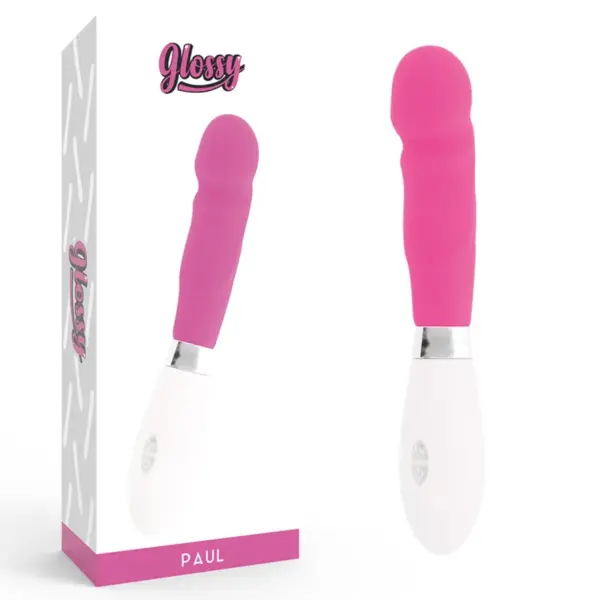 GLOSSY - Vibrador Rosa Paul Realista para Placer Personal