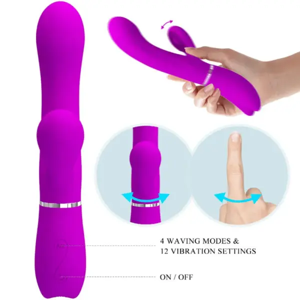 Pretty Love - Vibrador Estimulador Clítoris Morado - Imagen 5