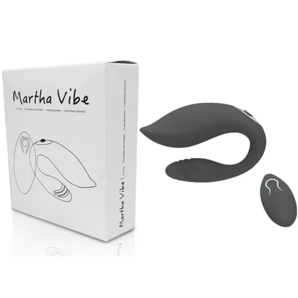 Armony - Vibrador para parejas Martha con control remoto negro - Imagen 5